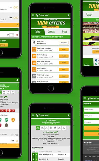 UI design Pari sportif