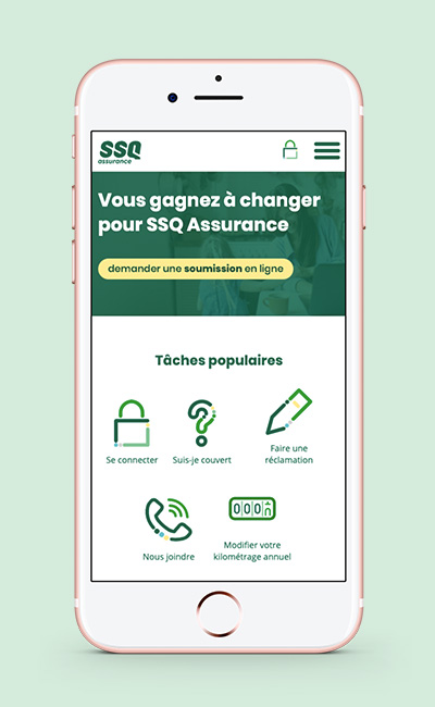 UI design SSQ assurance